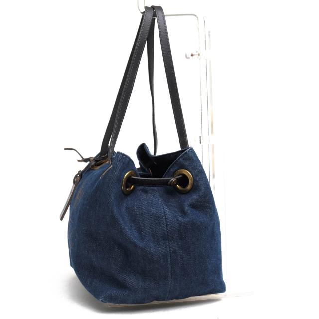 ○フェリージ Felisi 牛革 ハンドバッグ 17/20/1/DW+DS+A006 ミニバッグ デニム リバーシブル レディース 【中古】 中古