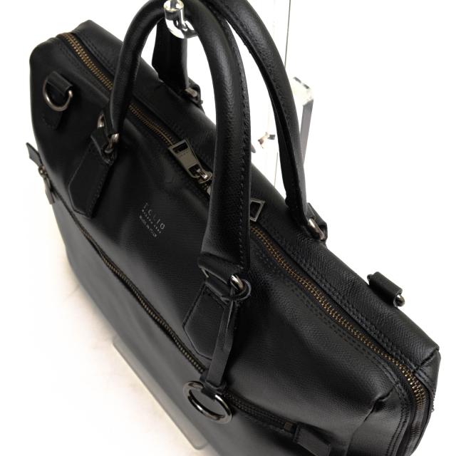 ○エフクリオ F.CLIO ソフトエンボスレザー パルメラート 牛革 ビジネスバッグ 9712106 CALANDO Brief カランド メンズ 【中古】 中古 ○エフクリオ F.CLIO ソフトエンボスレザー パルメラート 牛革