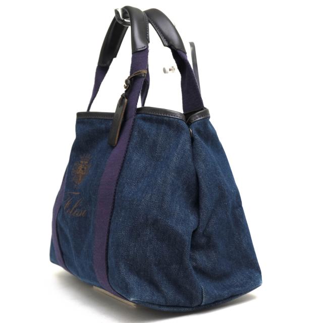 ○フェリージ Felisi 藍 INDIGO インディゴ染め トートバッグ 16/44/DW+A ユニセックス 男女兼用 デニム レディース 【中古】 中古