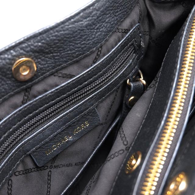 ○マイケルコース Michael Kors ペブルドレザー 牛革 ハンドバッグ ALESSA MD SATCHEL アレッサ ミディアム サッチェル 2WAY ショ  中古_8
