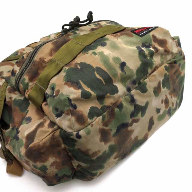 ○ブリーフィング BRIEFING BEAUTY&YOUTH ビューティーアンドユース別注 リップストップナイロン リュック BY CAMO FLAP  SACK 迷彩 中古｜au PAY マーケット