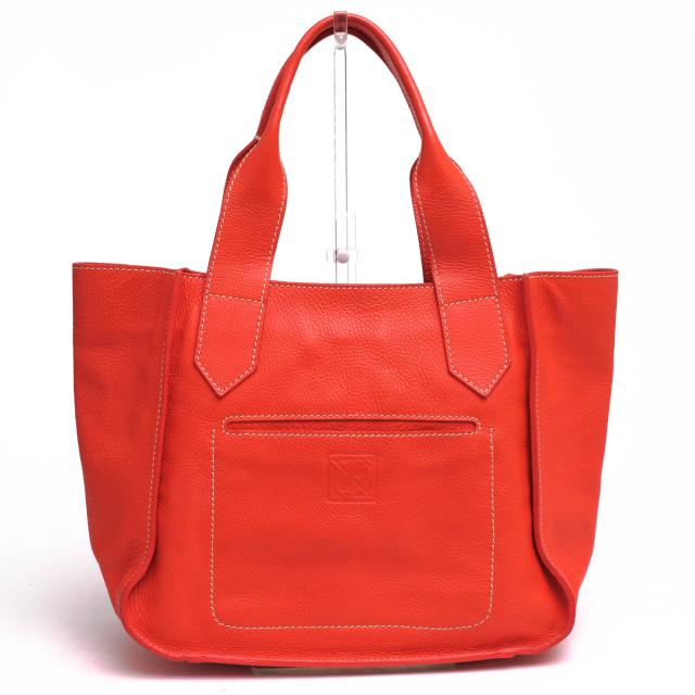 ○ゲラルディーニ GHERARDINI 牛革 トートバッグ シボ革 シュリンクレザー レディース 【中古】 中古