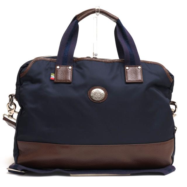 ○オロビアンコ orobianco 伊リモンタ社ナイロン 牛革 ビジネスバッグ IGOR-G 2WAY ショルダーバッグ メンズ 【中古】 中古