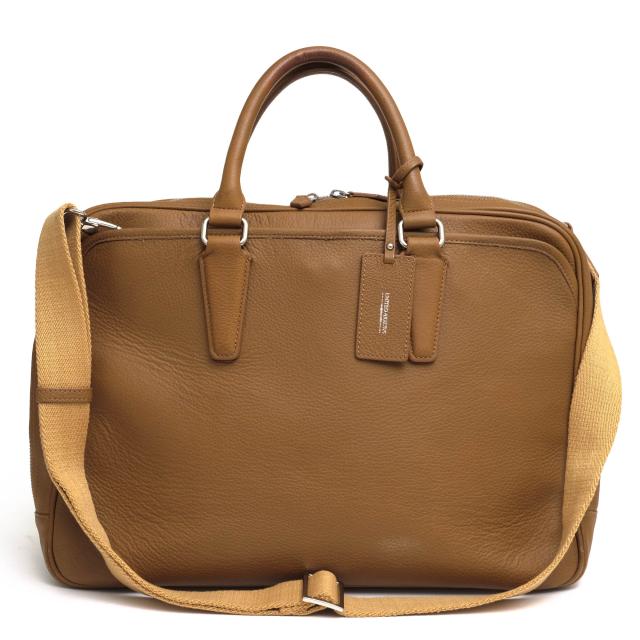 ○ユナイテッドアローズ UNITED ARROWS 牛革 ビジネスバッグ UA LEATHER BRF UA レザー ブリーフ バッグ 2WAY ショルダーバッグ シ 中古