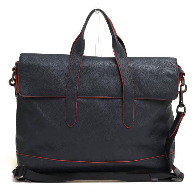 ○コーチ COACH ペブルドレザー 牛革 ビジネスバッグ C2061-1980 Hamilton Portfolio Brief ハミルトン ポートフォリオ ブリーフ A 中古 27,336円