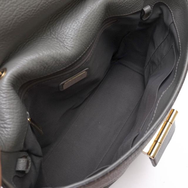 ○フルラ FURLA 牛革 ハンドバッグ ARTESIA アルテーシア M サッチェルバッグ シボ革 シュリンクレザー 2WAY ショルダーバッグ レ 中古_7