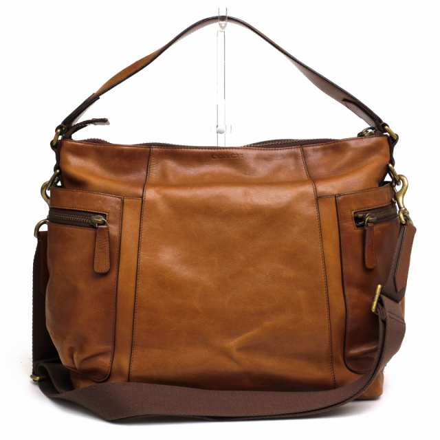 ○コーチ COACH 牛革 カーフ トートバッグ 71039 Bleecker Leather Satchel ブリーカー レザー サッチェル 2WAY ショルダーバッグ 中古