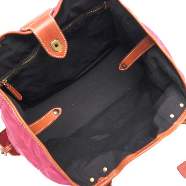 ○フェリージ Felisi 伊リモンタ社ナイロン バケッタレザー 牛革 トートバッグ 06-52/DS メンズ 【中古】 中古