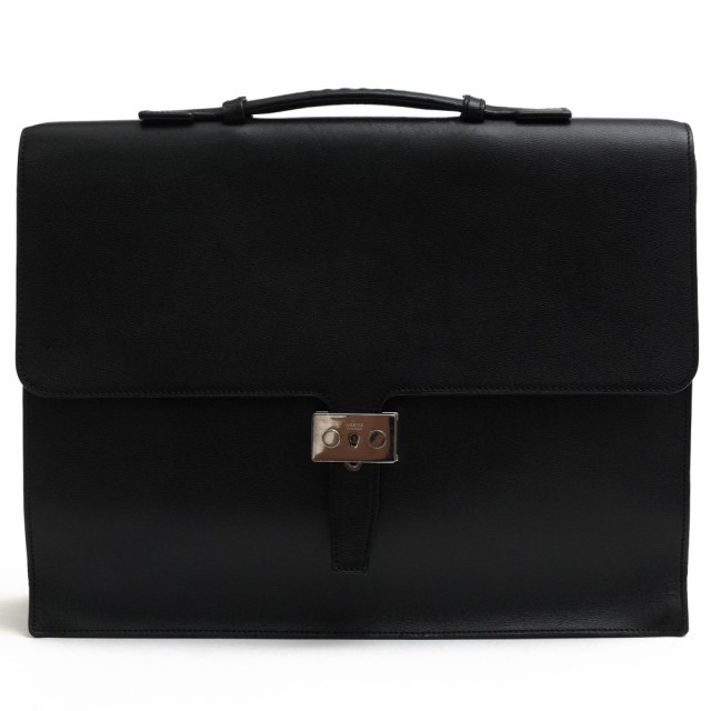 ○ロエベ LOEWE 牛革 カーフ ビジネスバッグ フラップ式 メンズ 【中古】 中古