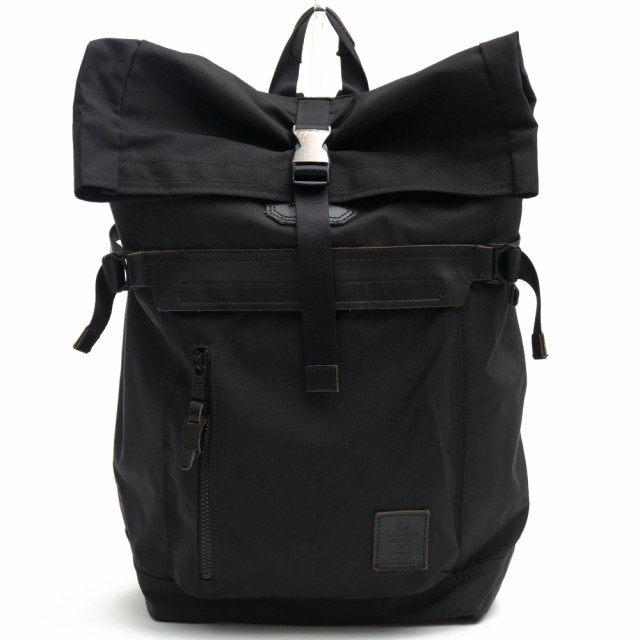 ○アッソブ AS2OV コレクターズ別注 リュック 091400CT HI DENSITY NYLON BACKPACK ハイデンシティ ロールトップ デイパック メン 中古