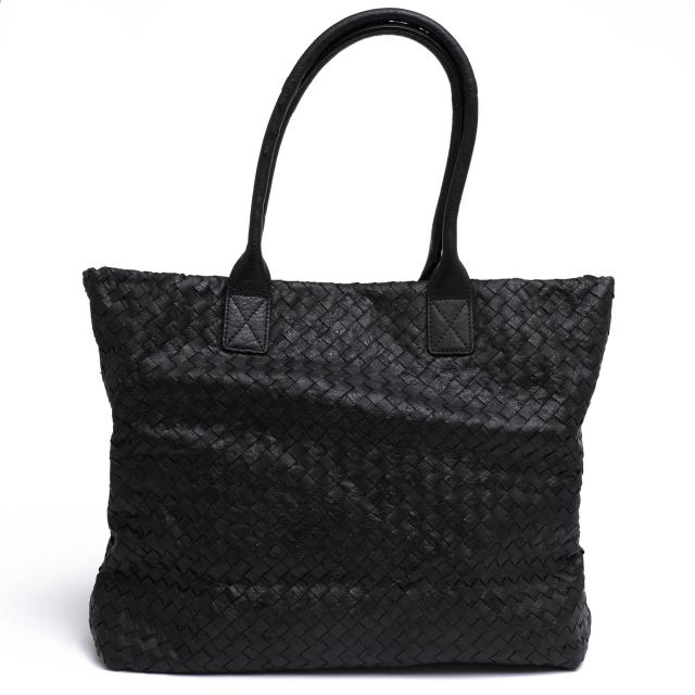 ○クリスタルレプティルズ Crystal Reptiles クラインカルー社 オーストリッチ トートバッグ 34S14A-H4263 A4サイズ収納可能 メッ  中古