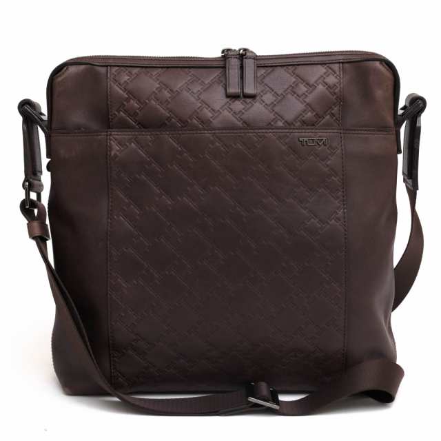 ○トゥミ TUMI 牛革 ショルダーバッグ 31103DBT TICON Crossbody Zip Top タイコン クロスボディ メンズ 【中古】 中古