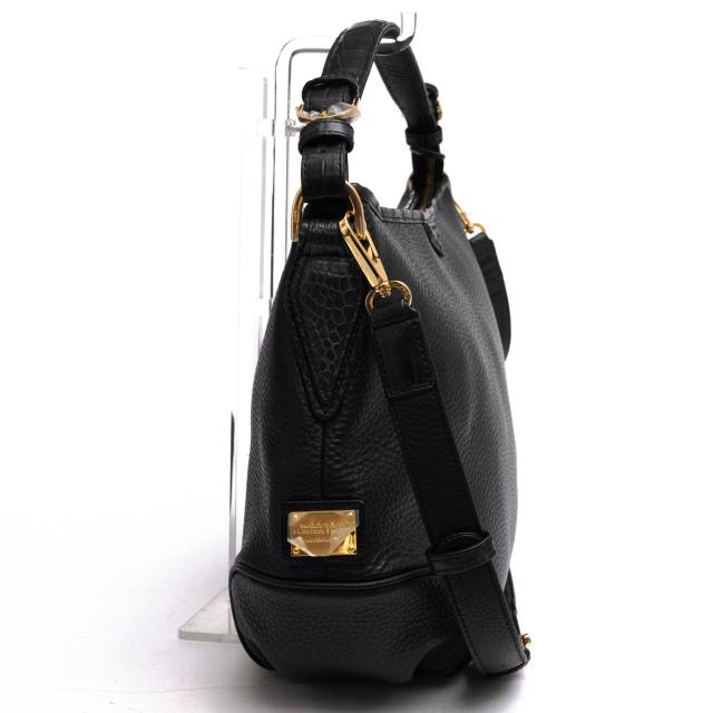○レザージュエルズ LEATHER JEWELS 牛革 クロコダイル ハンドバッグ 71031A 2WAY ショルダーバッグ シボ革 シュリンクレザー レデ 中古_2