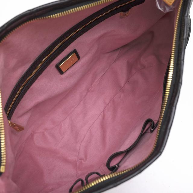 ○レザージュエルズ LEATHER JEWELS 牛革 クロコダイル ハンドバッグ 71031A 2WAY ショルダーバッグ シボ革 シュリンクレザー レデ 中古_6