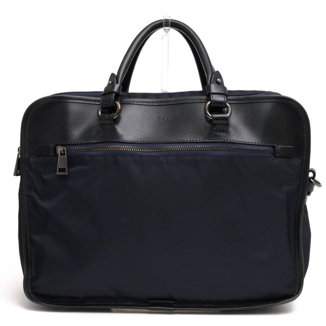 ○エフクリオ F.CLIO ナイロンツイル ベジタブルタンニン 伊リモンタ ビジネスバッグ 97053 PREMIO プレミオ エクスパンダブル仕様 中古