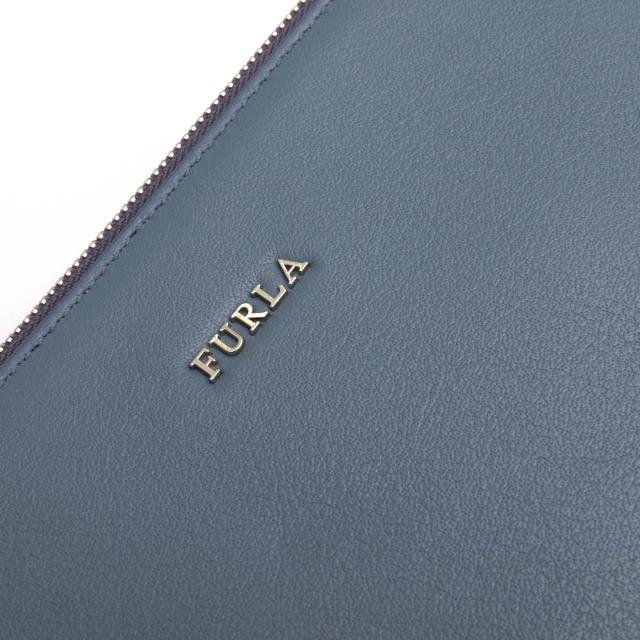 ○フルラ FURLA アレスマット ラミネート加工 牛床革 セカンドバッグ