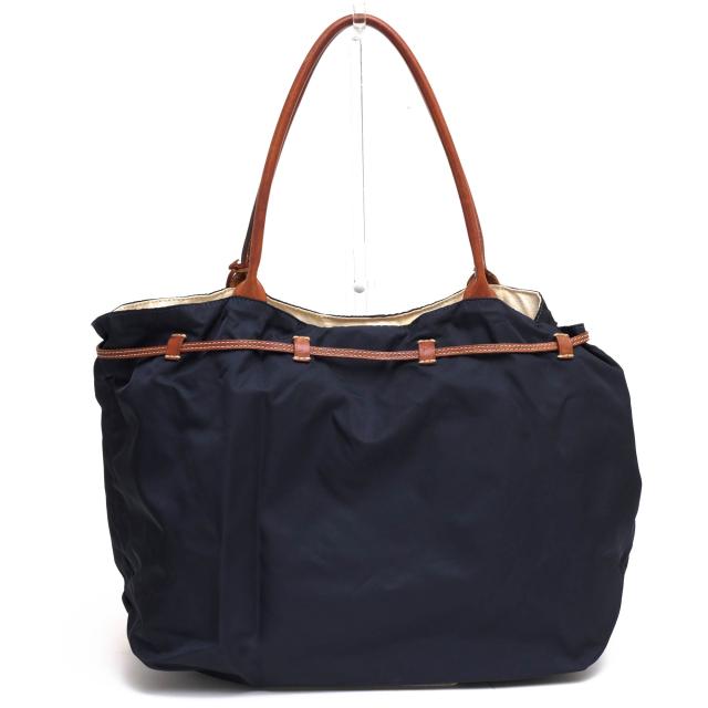 ○フェリージ Felisi リモンタナイロン バケッタレザー 牛革 トートバッグ 10/97/DS+OS 肩掛け ワンショルダーバッグ レディース   中古