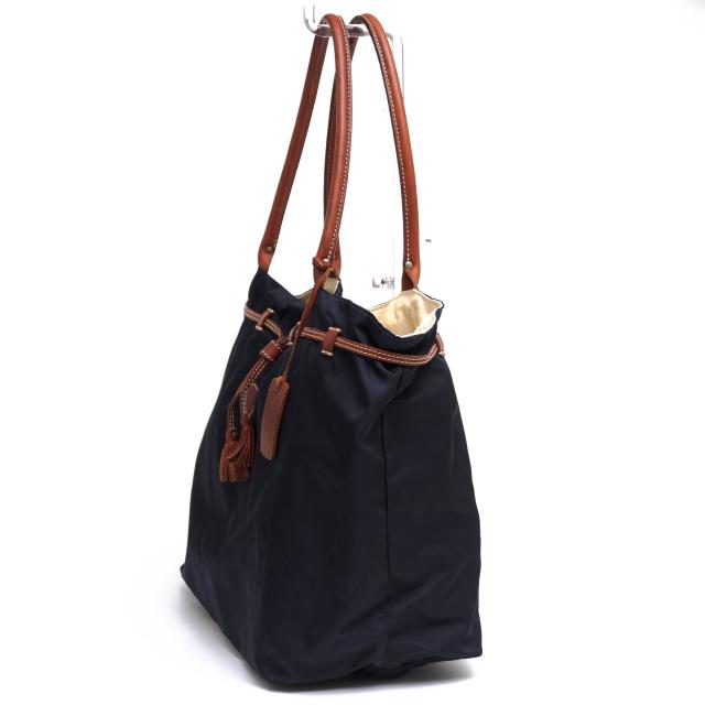 ○フェリージ Felisi リモンタナイロン バケッタレザー 牛革 トートバッグ 10/97/DS+OS 肩掛け ワンショルダーバッグ レディース   中古