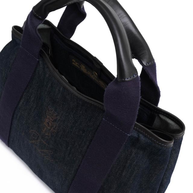 ○フェリージ Felisi 藍 INDIGO インディゴ染め トートバッグ 16/44/DW+A インディゴ染め ユニセックス 男女兼用 デニム レディー  中古