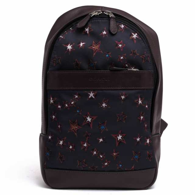 ○コーチ COACH ショルダーバッグ F25269 Charles Pack With Sky Stars Print チャールズパック スカイ スターズ プリント ボディ 中古