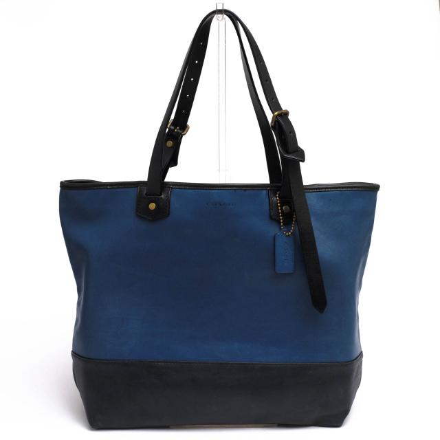 ○コーチ COACH 牛革 カウハイドレザー トートバッグ 71429 Small Holdall In Colorblock Leather スモール ホールドオール カラー 中古