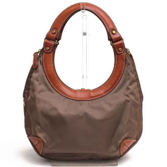 ○フェリージ Felisi 伊リモンタ社ナイロン バケッタレザー 牛革 ハンドバッグ 12/16/DS 肩掛け ワンショルダーバッグ レディース  中古