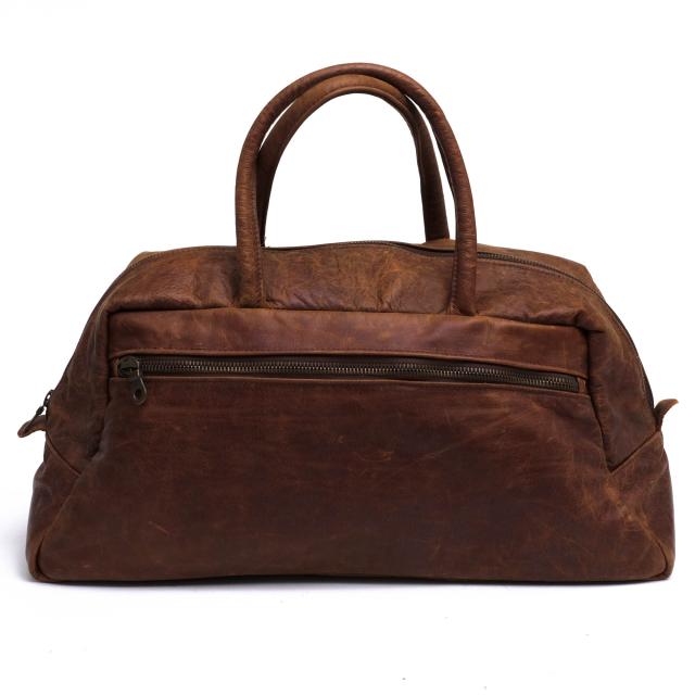 ○ジャスエムビー Jas-M.B. 牛革 ボストンバッグ ヴィンテージ加工 メンズ 【中古】 中古