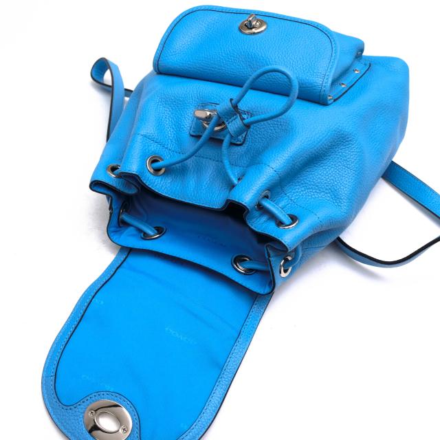 ○コーチ COACH ポリッシュドペブルレザー 牛革 リュック 37581 Mini