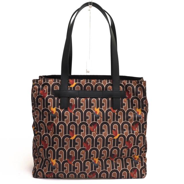 ○フルラ FURLA トートバッグ DIGIT L TOTE バード柄 肩掛け ワンショルダーバッグ レディース 【中古】 中古_1
