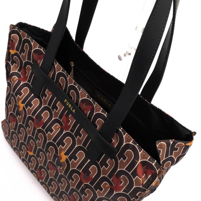 ○フルラ FURLA トートバッグ DIGIT L TOTE バード柄 肩掛け ワン
