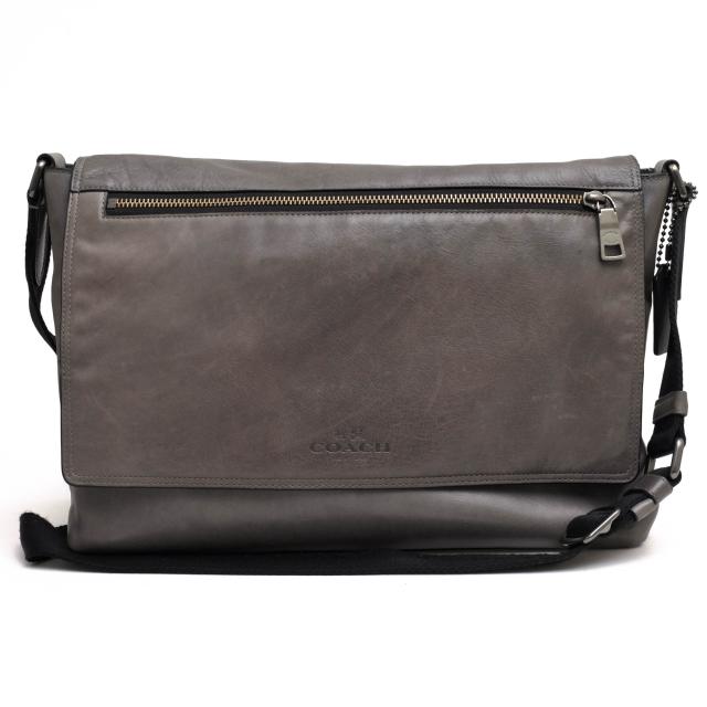 ○コーチ COACH スポーツカーフ 牛革 ショルダーバッグ F71642 Sullivan Messenger In Sport Calf Leather サリバン メッセンジャ  中古