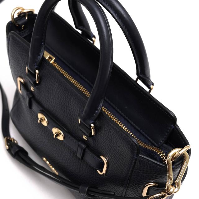 ○コーチ COACH スワッガー 牛革 ペブルドレザー ハンドバッグ F37635