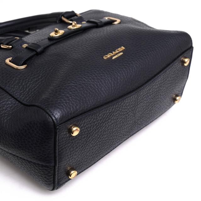 ○コーチ COACH スワッガー 牛革 ペブルドレザー ハンドバッグ F37635