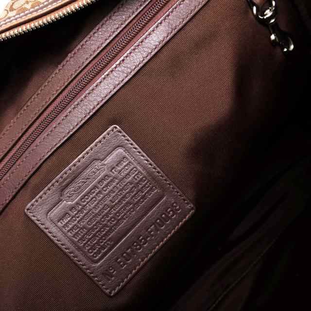 ○コーチ COACH 一部牛革 ビジネスバッグ F70058 Hudson C Signature Commuter ハドソン Cシグネチャー コミューター シグネチャー 中古