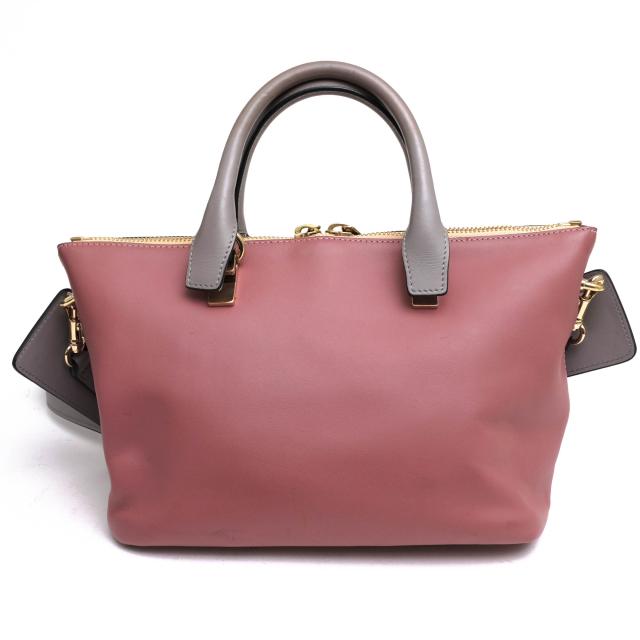 ○クロエ Chloe 牛革 ハンドバッグ BAYLEE mini ベイリー バイカラー