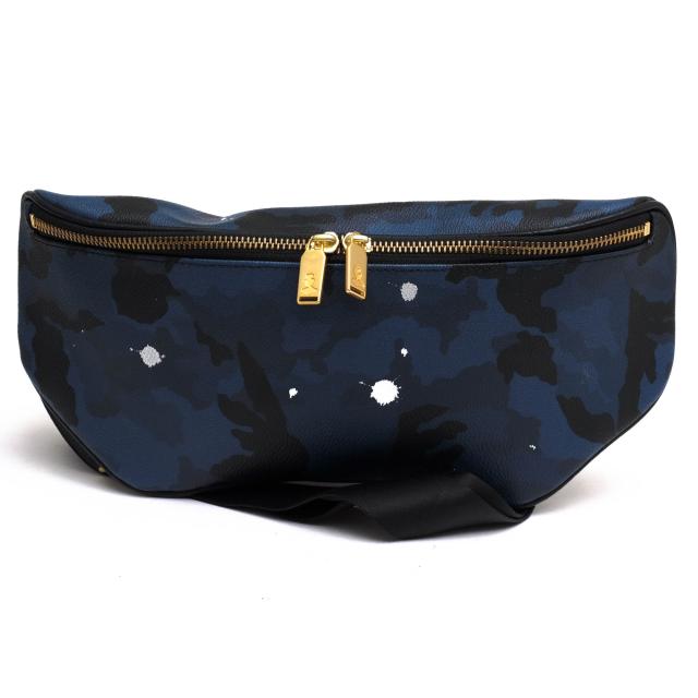 ○ジャンティバンティ GENTIL BANDIT junhashimoto ジュンハシモト別注 PVCコーテッドキャンバス 牛革 ショルダーバッグ GB1991-MM 中古