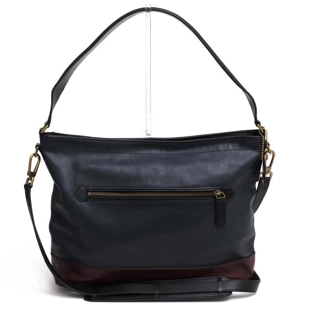 ○コーチ COACH 牛革 カーフ ショルダーバッグ 71400 Bleecker Colorblock Urban Satchel ブリーカー カラーブロック アーバン サ  中古の通販は