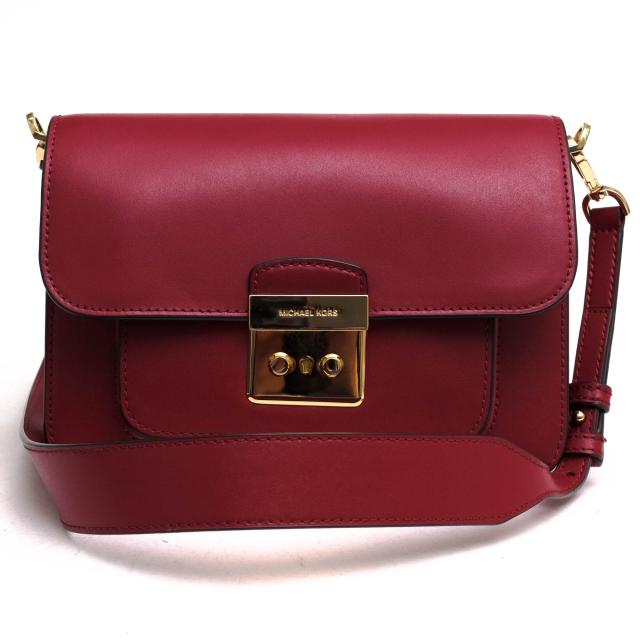 ○マイケルコース Michael Kors 牛革 カーフ ショルダーバッグ 32S6SSLC4L Sloan Small Calf Leather Crossbody スローン ショルダ 中古