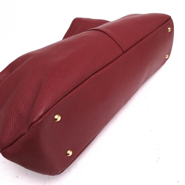 ○アタオ ATAO 牛革 ハンドバッグ elvy エルヴィ シボ革 シュリンクレザー 2WAY ショルダーバッグ レディース 【中古】 中古_5