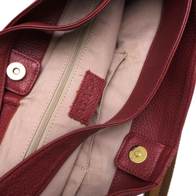 ○アタオ ATAO 牛革 ハンドバッグ elvy エルヴィ シボ革 シュリンクレザー 2WAY ショルダーバッグ レディース 【中古】 中古_7