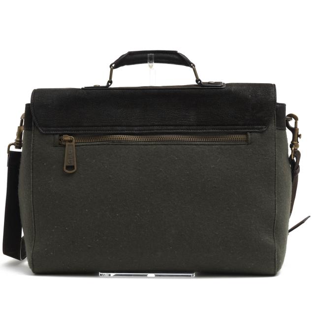 ○ドルガバ DOLCE＆GABBANA D&G ディーアンドジー 一部牛革 ビジネスバッグ 裏地チェック 2WAY ショルダーバッグ メンズ 【中古】 中古_1