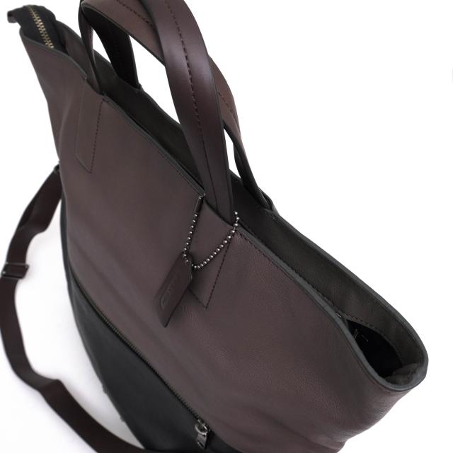 ○コーチ COACH 牛革 カーフ トートバッグ 71292 Thompson colorblock foldover tote トンプソンカラー ブロック フォルドオーバー 中古 ○コーチ COACH 牛革 カーフ トートバッグ 71292 Thompson colorblock