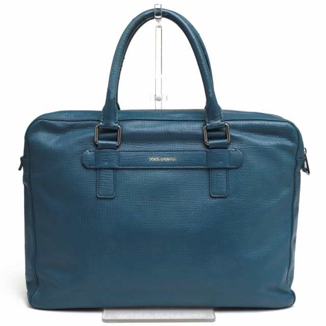 ○ドルガバ DOLCE＆GABBANA 牛革 ビジネスバッグ BM1255 A1503 BRIEFCASE VIT.PALMELLATO シボ革 シュリンクレザー メンズ 【中古 中古