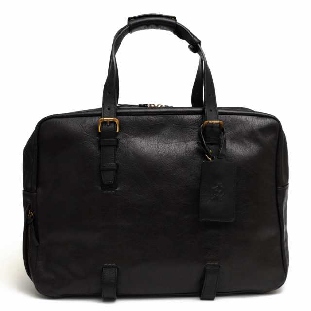 ○ダンヒル Dunhill バッファローレザー 水牛革 ボストンバッグ L3P225B ENDEAVOUR 24 HOUR BAG エンデバー 24アワーズバッグ シボ 中古