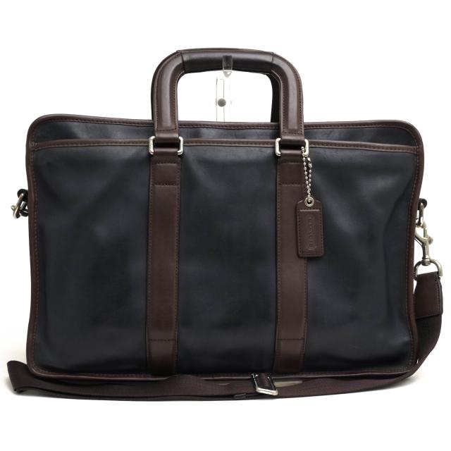 ○コーチ COACH 牛革 カーフ ビジネスバッグ F70662 LEXINGTON LEATHER EMBASSY レキシントン レザー エンバシー 2WAY ショルダー  中古