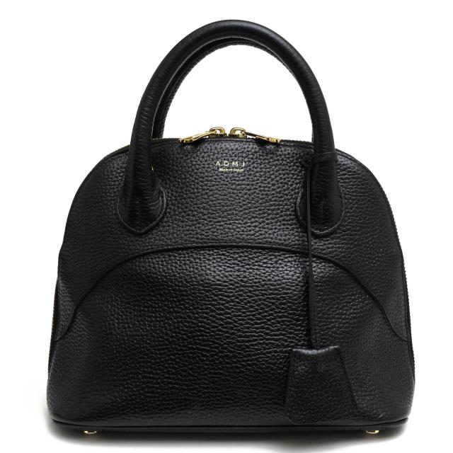 ○エーディーエムジェイ ADMJ 牛革 ハンドバッグ ACS01050 HIDE SHRINK 24cm NEW BOSTON ラウンド型 ミニボストン シボ革 シュリン 中古の通販は 15,689円