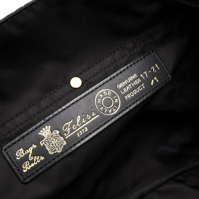 ○フェリージ Felisi 一部牛革 トートバッグ 17/21/1-DW ユニセックス 男女兼用 デニム レディース 【中古】 中古