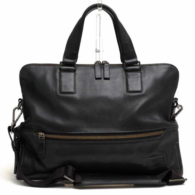 ○トゥミ TUMI 牛革 ビジネスバッグ 63016DP HARRISON TAYLOR PORTFOLIO BRIEF テイラー ポートフォリオ ブリーフ 薄型 2WAY ショ 中古