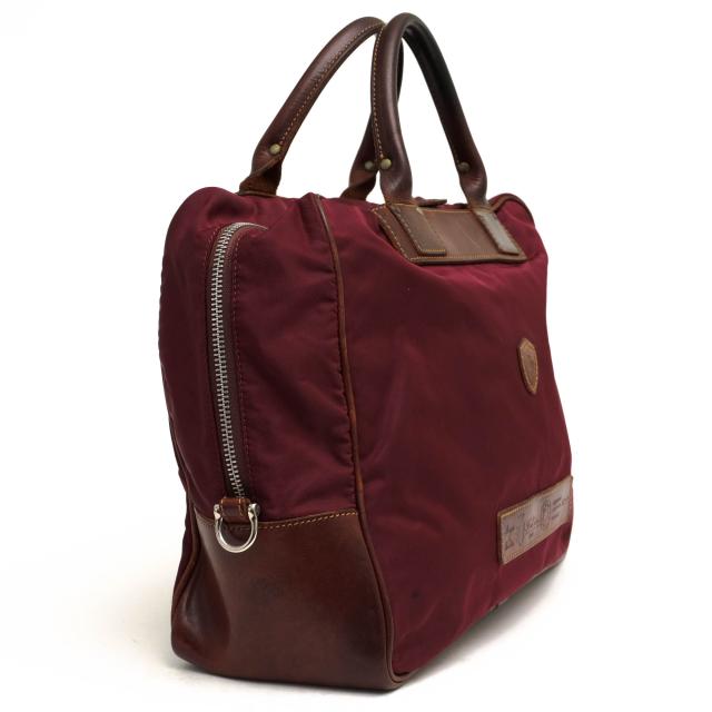 ○フェリージ Felisi 伊リモンタ社ナイロン バケッタレザー 牛革 ビジネスバッグ 02-9/DS A4サイズ収納可 ミニボストン メンズ 【  中古