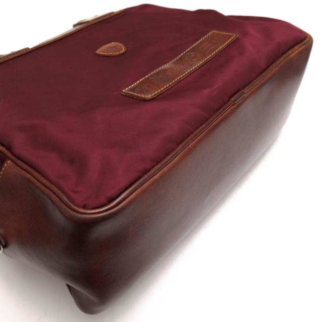 ○フェリージ Felisi 伊リモンタ社ナイロン バケッタレザー 牛革 ビジネスバッグ 02-9/DS A4サイズ収納可 ミニボストン メンズ 【  中古